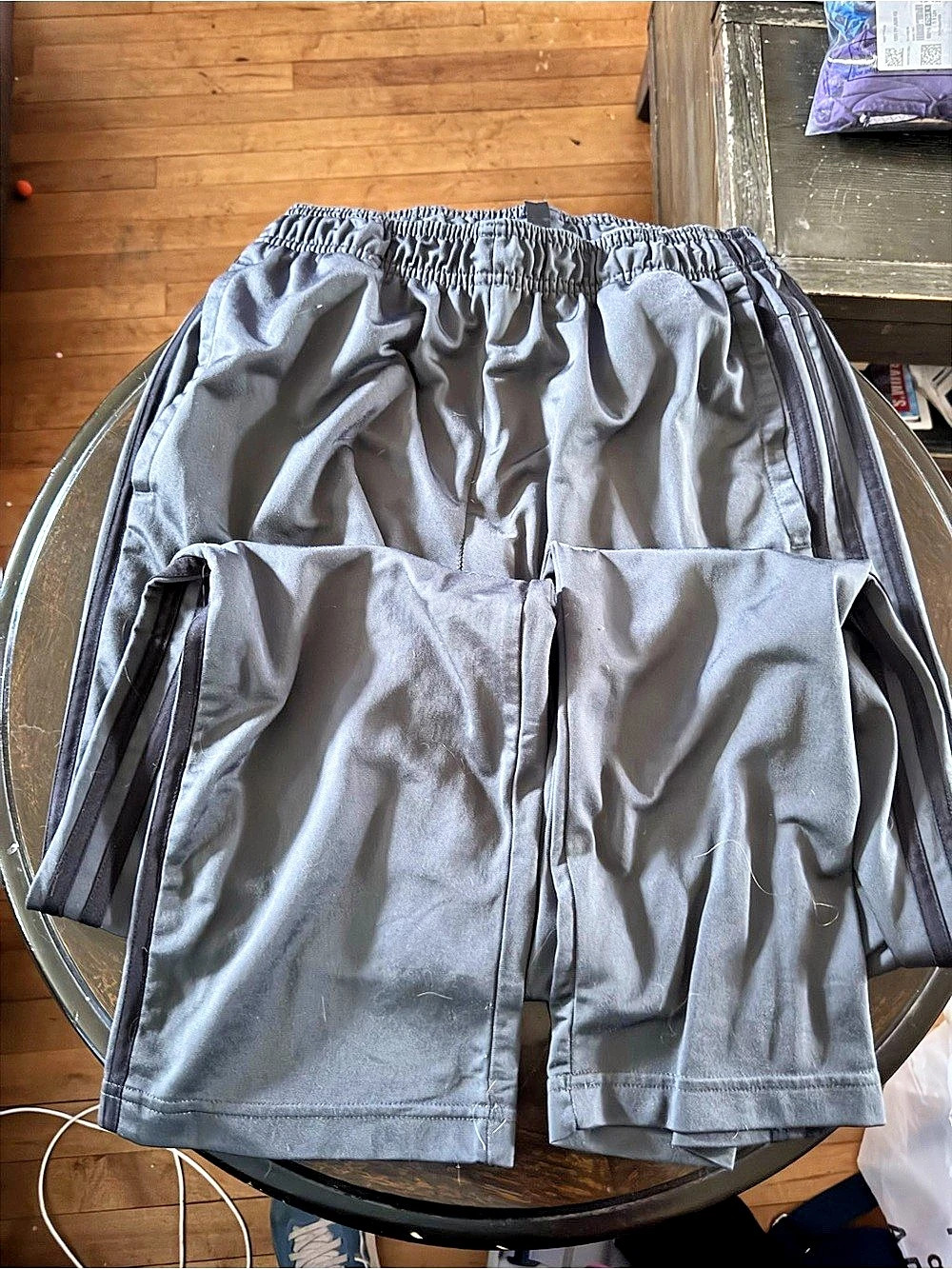 adidas Men's Athletic pants Gray Size Medium